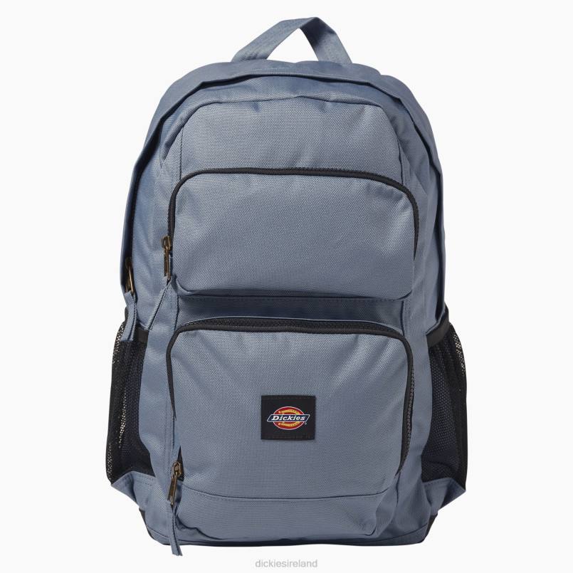 Dickies Unisex Double Pocket Backpack Steel Blue (SU) N80J2742 Accessories