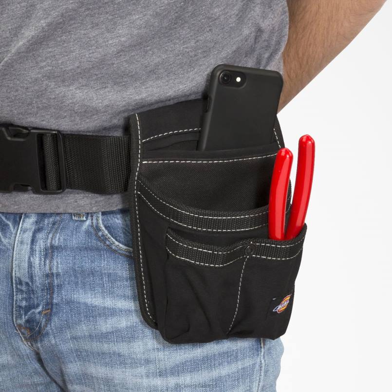 Dickies Unisex 4-Pocket Phone & Tool Pouch Black (BK) N80J3004 Accessories