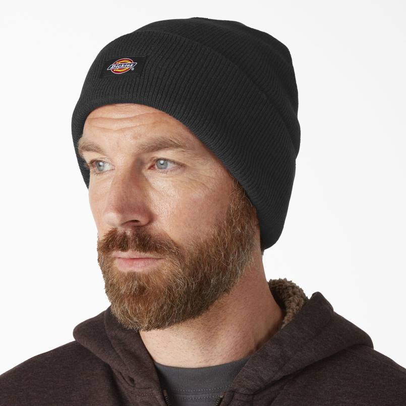 Dickies Unisex Cuffed Knit Beanie Black (ZBK) N80J1495 Accessories