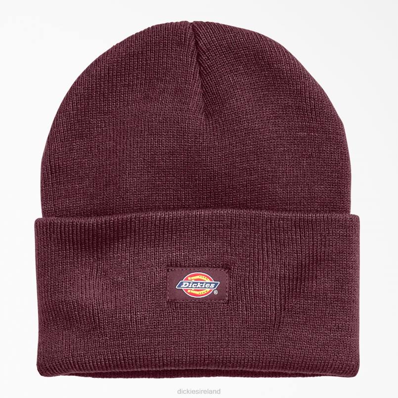 Dickies Unisex Cuffed Knit Beanie Burgundy (BY) N80J1482 Accessories