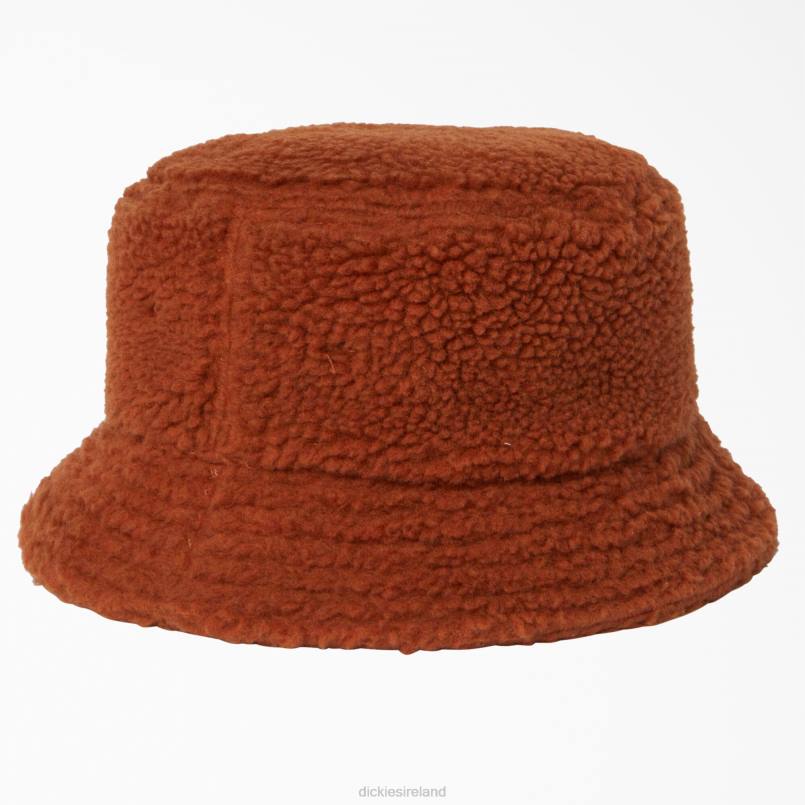 Dickies Unisex Red Chute Fleece Bucket Hat Gingerbread Brown (IE) N80J2860 Accessories