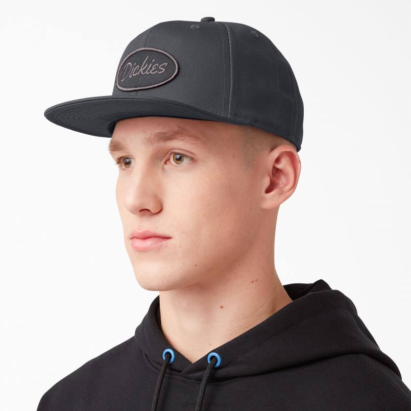 Dickies Unisex Twill Flat Bill Cap Charcoal Gray (CH) N80J2897 Accessories