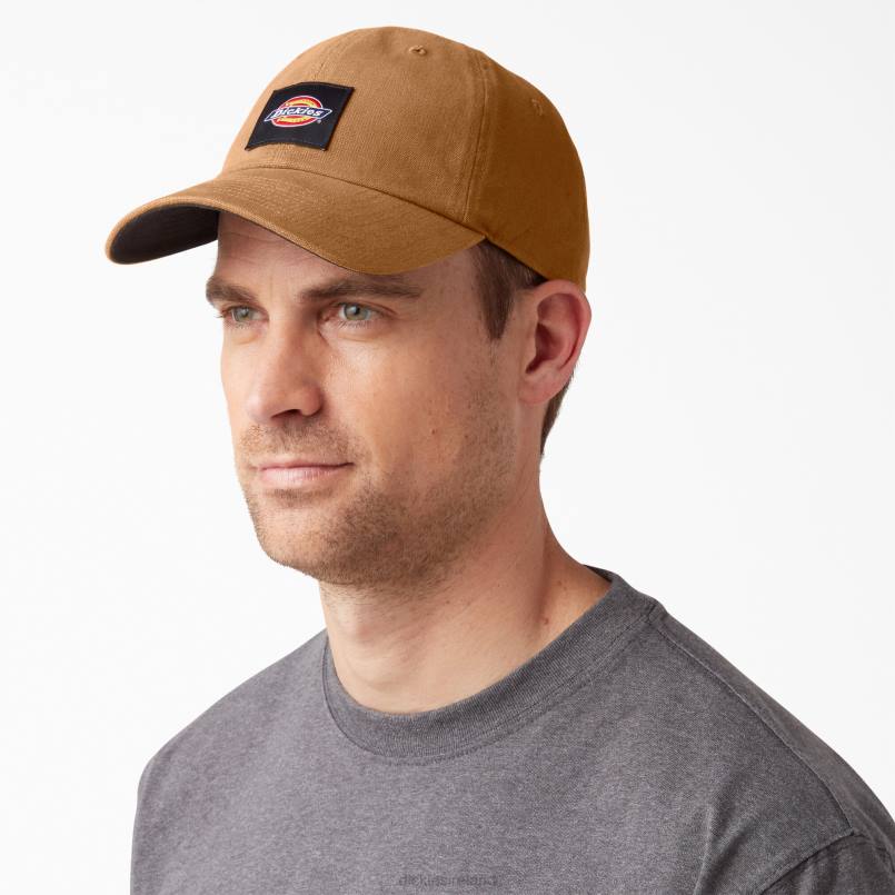 Dickies Unisex Washed Canvas Cap Brown Duck (BD) N80J2880 Accessories