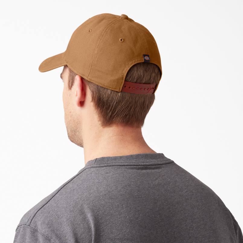 Dickies Unisex Washed Canvas Cap Brown Duck (BD) N80J2880 Accessories