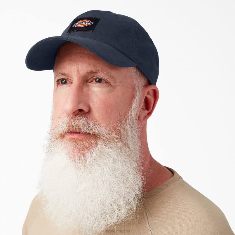 Dickies Unisex Washed Canvas Cap Dark Navy (DN) N80J2883 Accessories