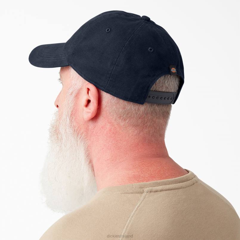 Dickies Unisex Washed Canvas Cap Dark Navy (DN) N80J2883 Accessories