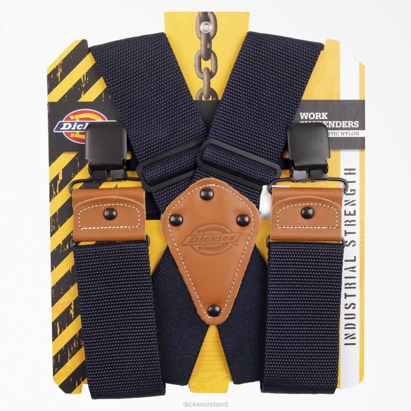 Dickies Unisex 2-Inch Wide Work Suspenders Navy Blue (NVY) N80J2974 Accessories