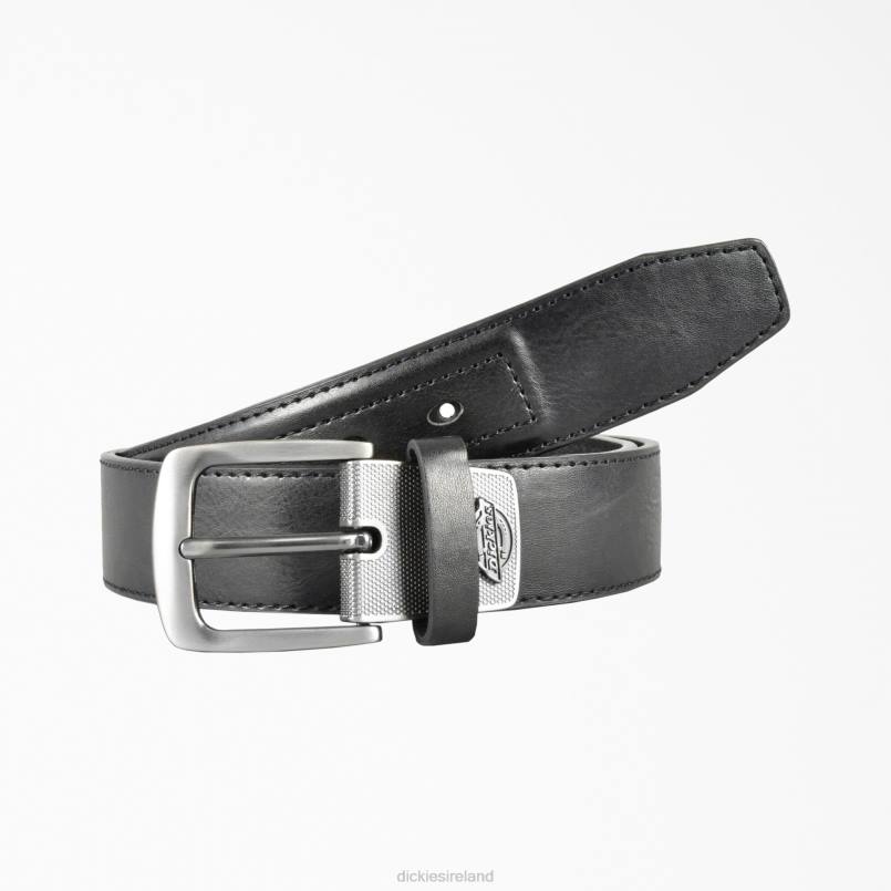 Dickies Unisex Leather Industrial Strength Belt Black (BK) N80J2975 Accessories