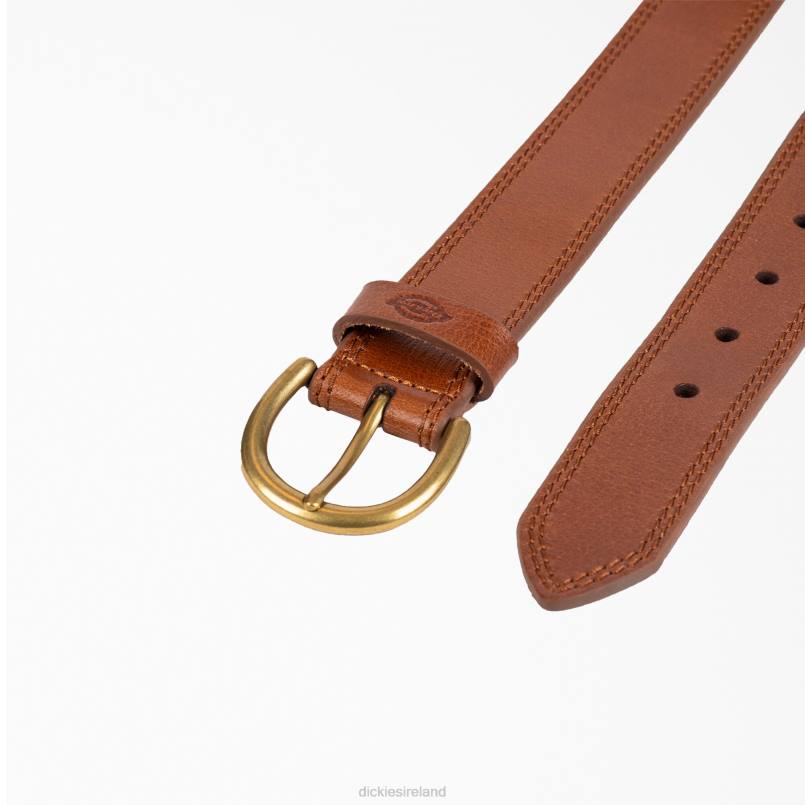 Dickies Women Casual Leather Belt Tan (TAN) N80J2869 Accessories