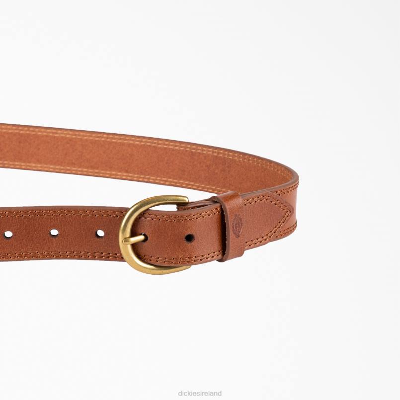 Dickies Women Casual Leather Belt Tan (TAN) N80J2869 Accessories