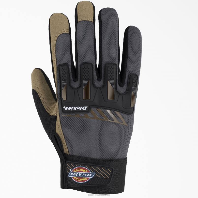 Dickies Unisex Impact Performance Gloves Black Gray Marled (BGM) N80J2980 Accessories