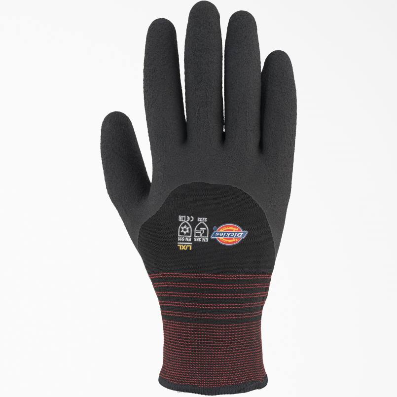 Dickies Unisex Latex Coated Work Gloves Black (BK) N80J3016 Accessories