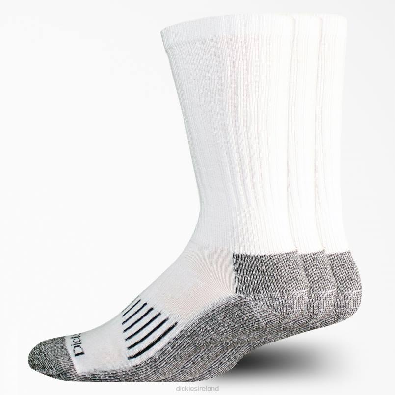 Dickies Unisex Heavyweight Crew Socks 3-Pack White (WH) N80J2963 Accessories