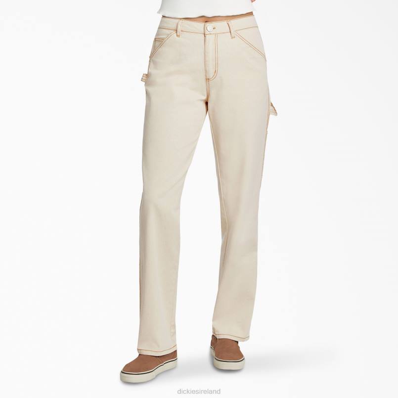 Dickies Kids Juniors' Relaxed Fit Carpenter Pants Natural Beige (NT) N80J1882 Apparel