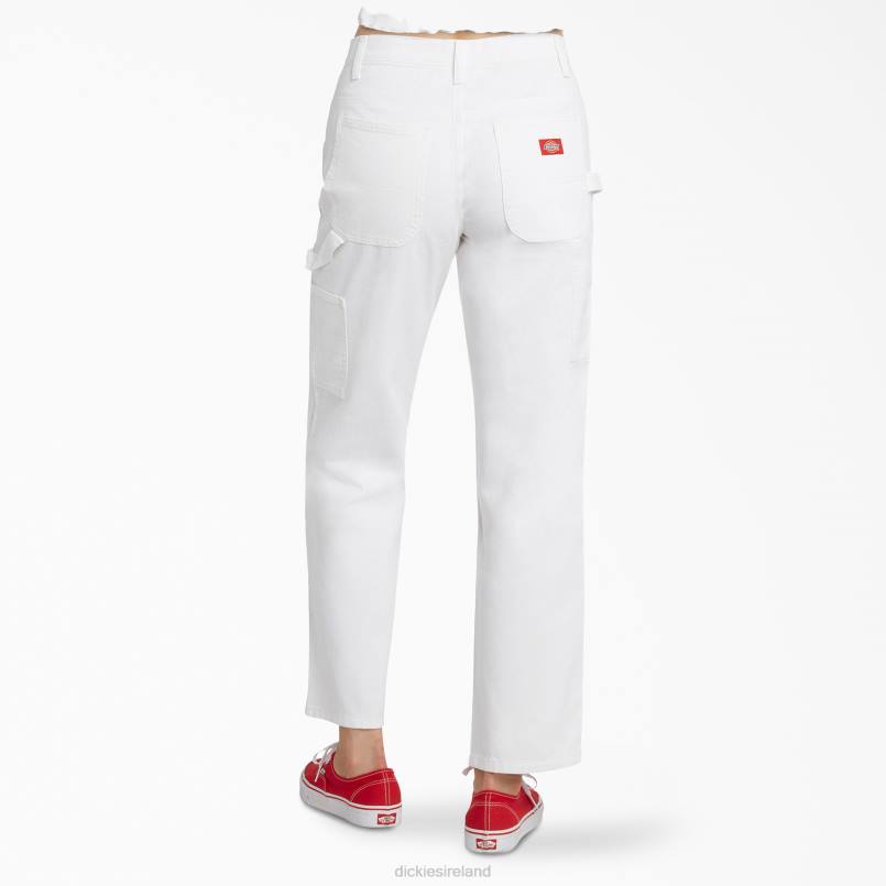 Dickies Kids Juniors' Relaxed Fit Carpenter Pants White (WHT) N80J1884 Apparel