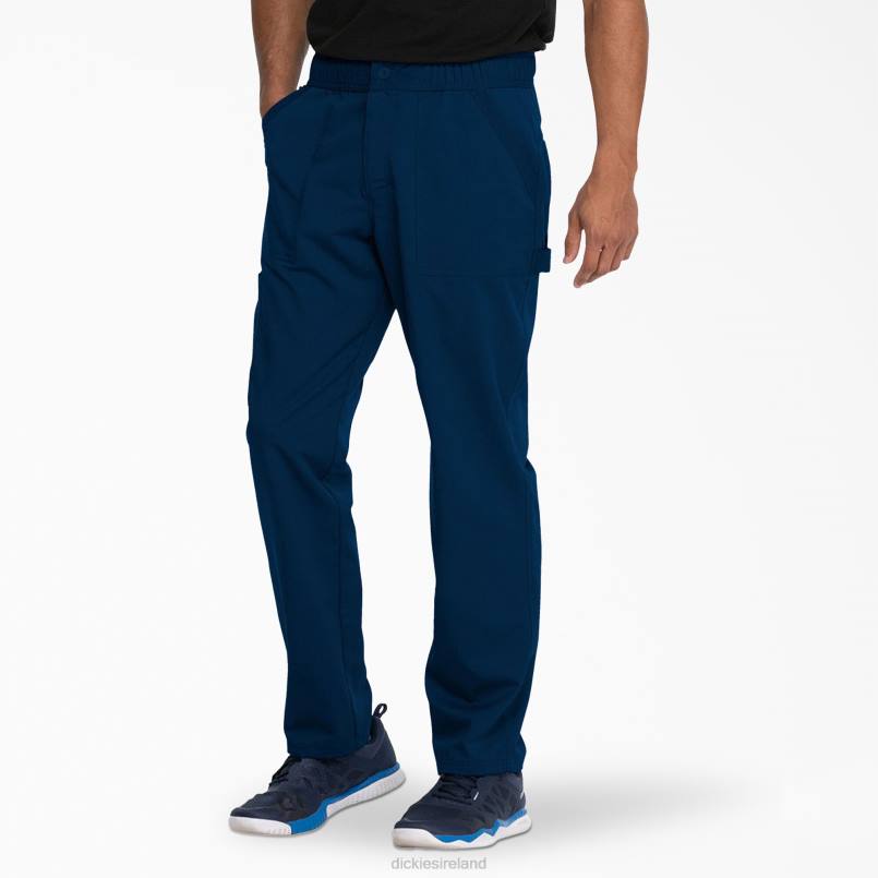 Dickies Men Balance Zip Fly Scrub Pants Navy Blue (NVY) N80J1344 Apparel