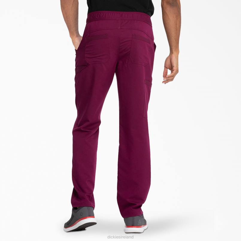 Dickies Men Balance Zip Fly Scrub Pants Wine (WIN) N80J1347 Apparel