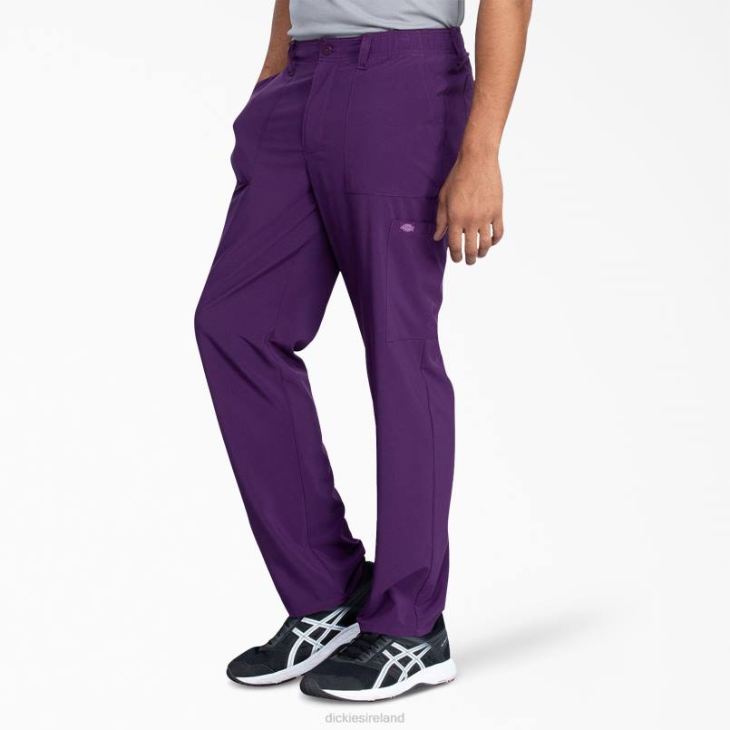 Dickies Men EDS Essentials Scrub Pants Purple Eggplant (EGG) N80J1375 Apparel