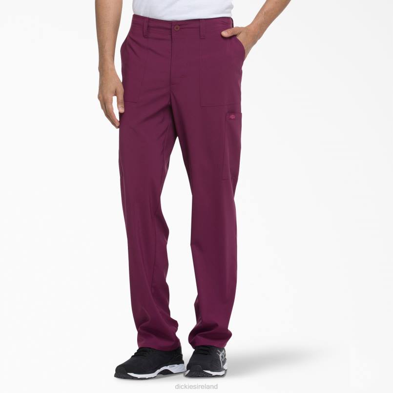 Dickies Men EDS Essentials Scrub Pants Wine (WIN) N80J1384 Apparel