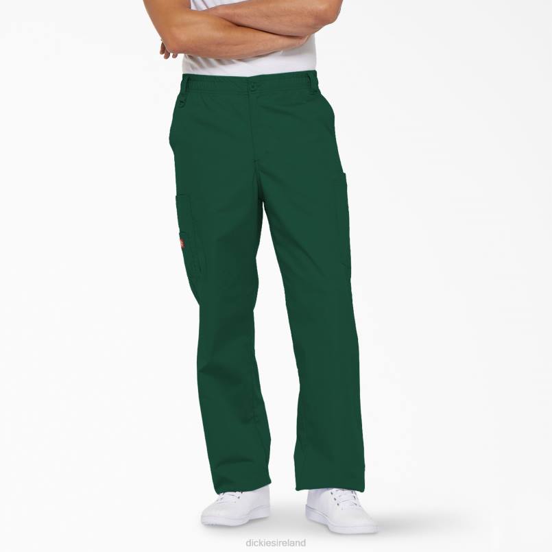 Dickies Men EDS Signature Cargo Scrub Pants Hunter Green (HTR) N80J1226 Apparel