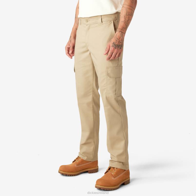 Dickies Men Slim Fit Cargo Pants Desert Sand (DS) N80J75 Apparel