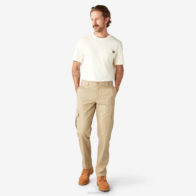 Dickies Men Slim Fit Cargo Pants Desert Sand (DS) N80J75 Apparel