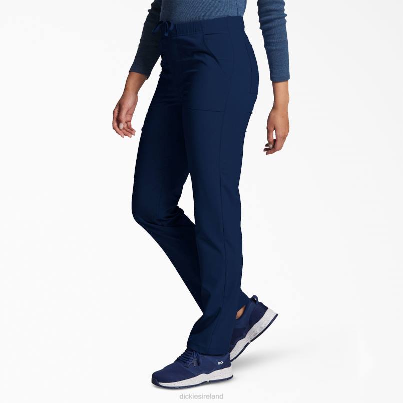 Dickies Men Unisex EDS Essentials Natural Rise Tapered Leg Scrub Pants Navy Blue (NVY) N80J1419 Apparel