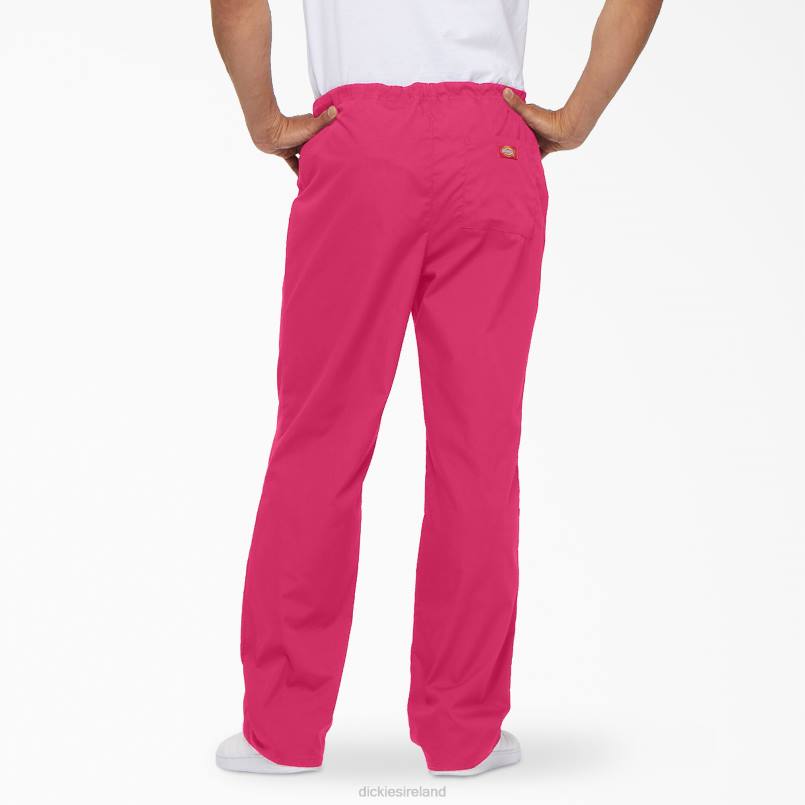 Dickies Men Unisex EDS Signature Scrub Pants Hot Pink (HPK) N80J1314 Apparel