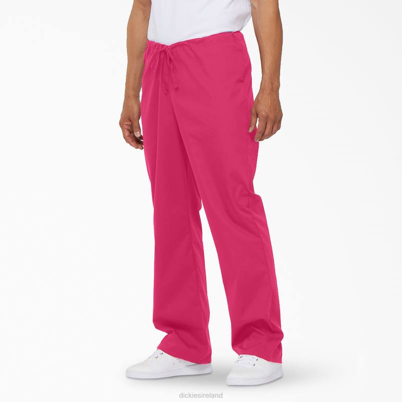 Dickies Men Unisex EDS Signature Scrub Pants Hot Pink (HPK) N80J1314 Apparel