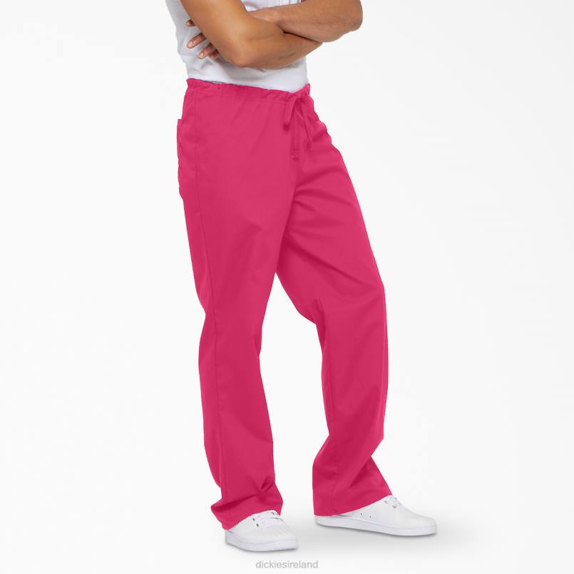 Dickies Men Unisex EDS Signature Scrub Pants Hot Pink (HPK) N80J1314 Apparel