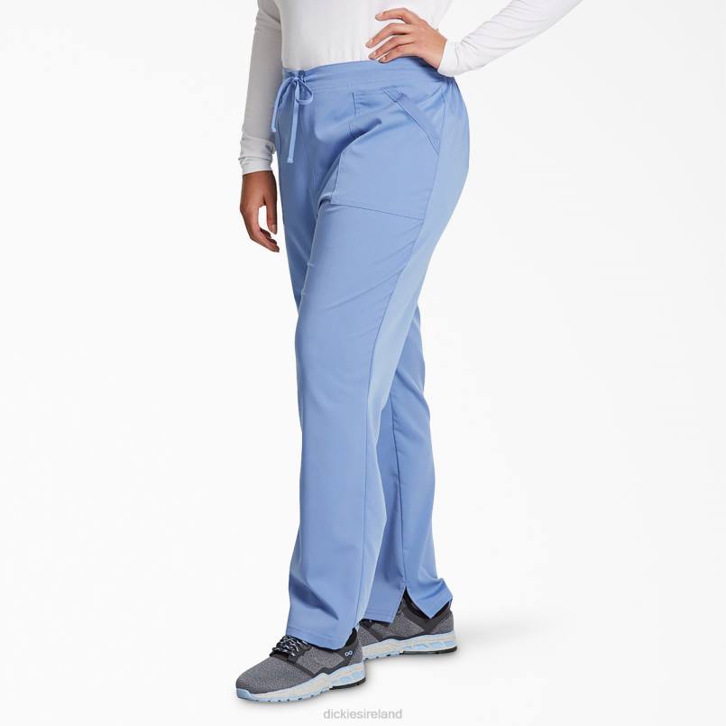 Dickies Women Balance Tapered Leg Drawstring Scrub Pants Ceil Blue (CBL) N80J2608 Apparel