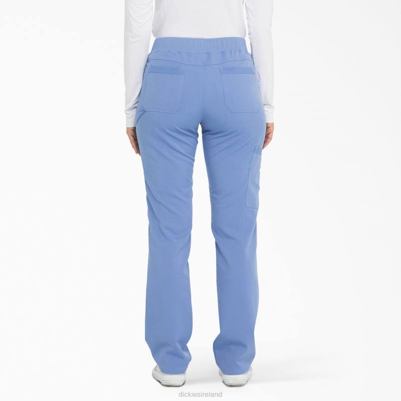 Dickies Women Balance Tapered Leg Scrub Pants Ceil Blue (CBL) N80J2545 Apparel