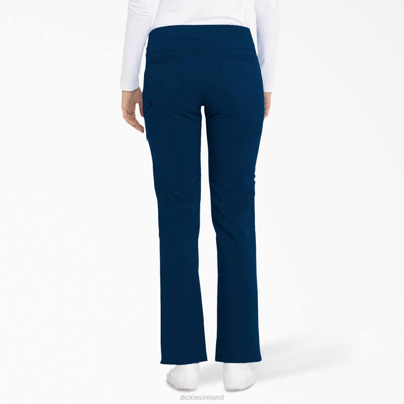 Dickies Women Balance Tapered Leg Scrub Pants Navy Blue (NVY) N80J2552 Apparel