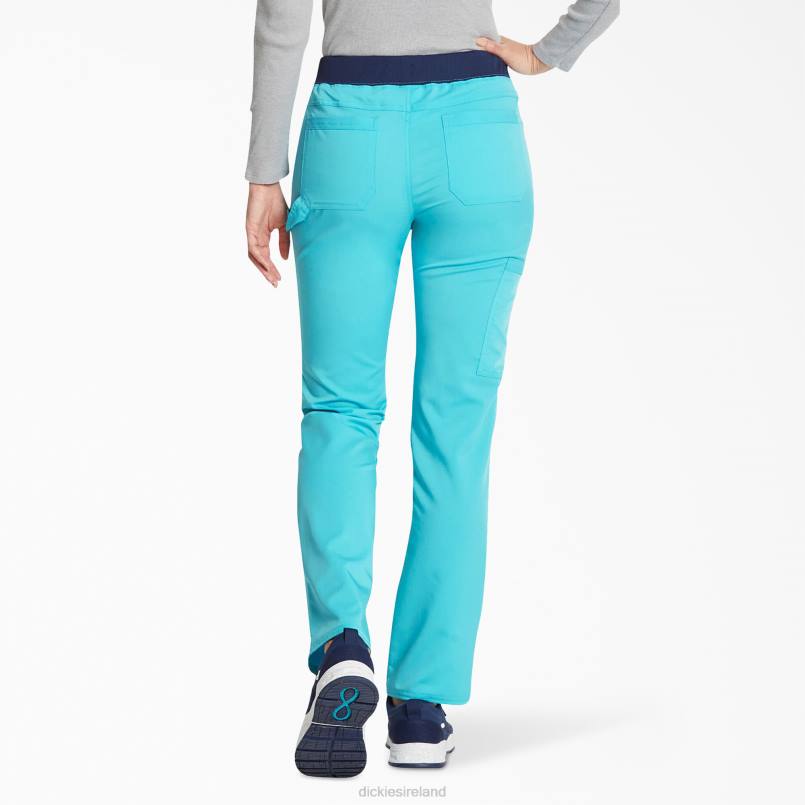 Dickies Women Balance Tapered Leg Scrub Pants Water Slide (WED) N80J2555 Apparel