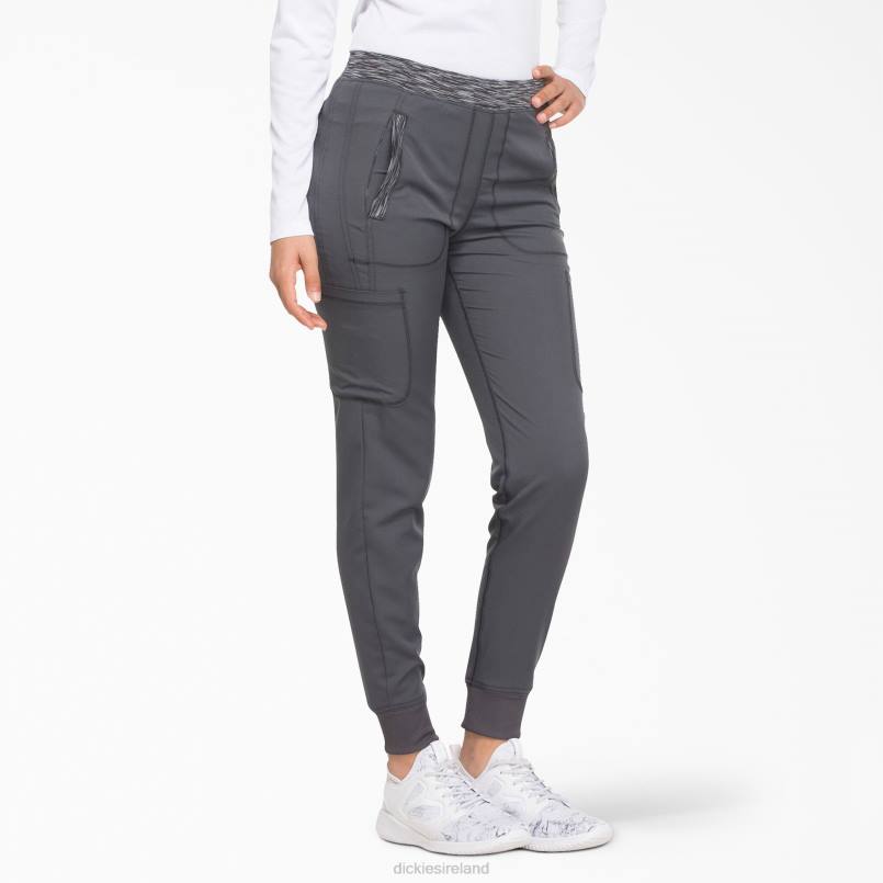 Dickies Women Dynamix Jogger Scrub Pants Pewter Gray (PEW) N80J2589 Apparel