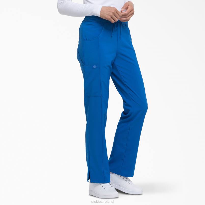 Dickies Women EDS Essentials Contemporary Fit Scrub Pants Royal Blue (RB) N80J2575 Apparel