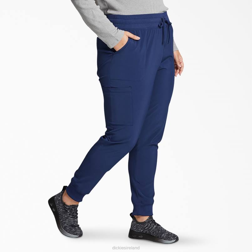 Dickies Women EDS Essentials Jogger Scrub Pants Navy Blue (NVY) N80J2440 Apparel