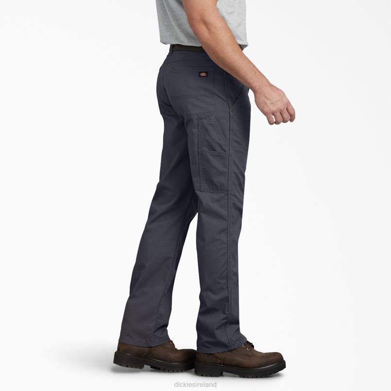 Dickies Men Regular Fit Ripstop Carpenter Pants Rinsed Diesel Gray (RYG) N80J217 Apparel