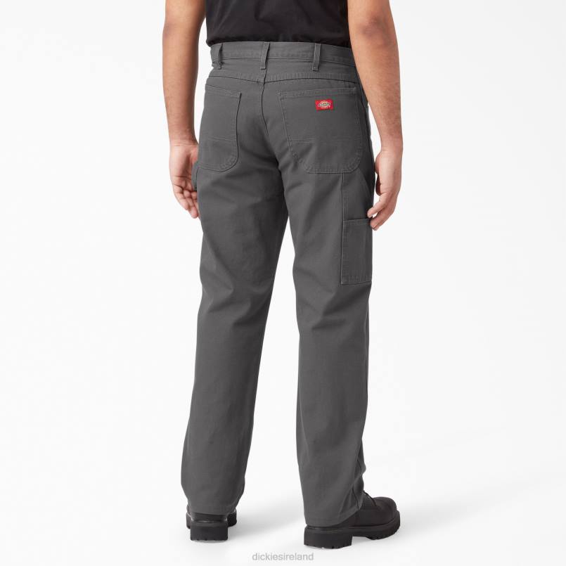 Dickies Men Relaxed Fit Heavyweight Duck Carpenter Pants Rinsed Slate (RSL) N80J90 Apparel