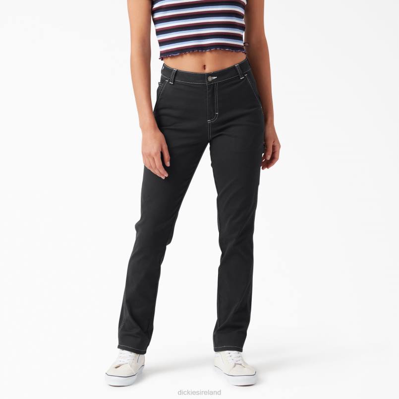 Dickies Women Roll Hem Carpenter Pants Regular N80J1786 Apparel