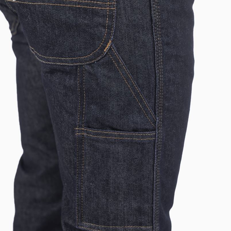 Dickies Men Regular Fit Carpenter Jeans Rinsed Indigo Blue (RNB) N80J291 Apparel