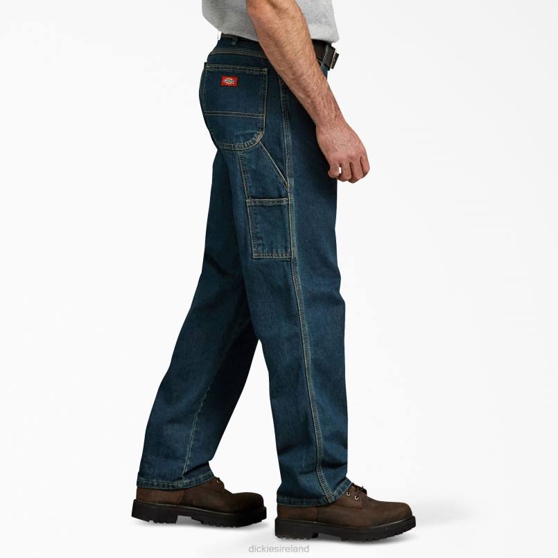 Dickies Men Relaxed Fit Carpenter Heavyweight Jeans Heritage Tinted Khaki (THK) N80J79 Apparel