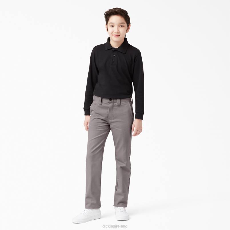 Dickies Kids FLEX Skinny Fit Pants Silver (SV) N80J2652 Apparel