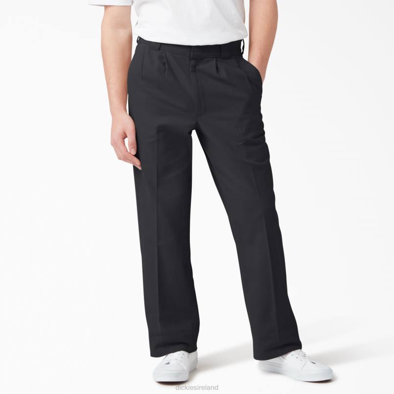 Dickies Men Chatom Pleated Pants Black (BKX) N80J275 Apparel
