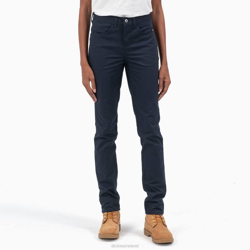 Dickies Women High Rise Skinny Twill Pants Regular N80J1850 Apparel