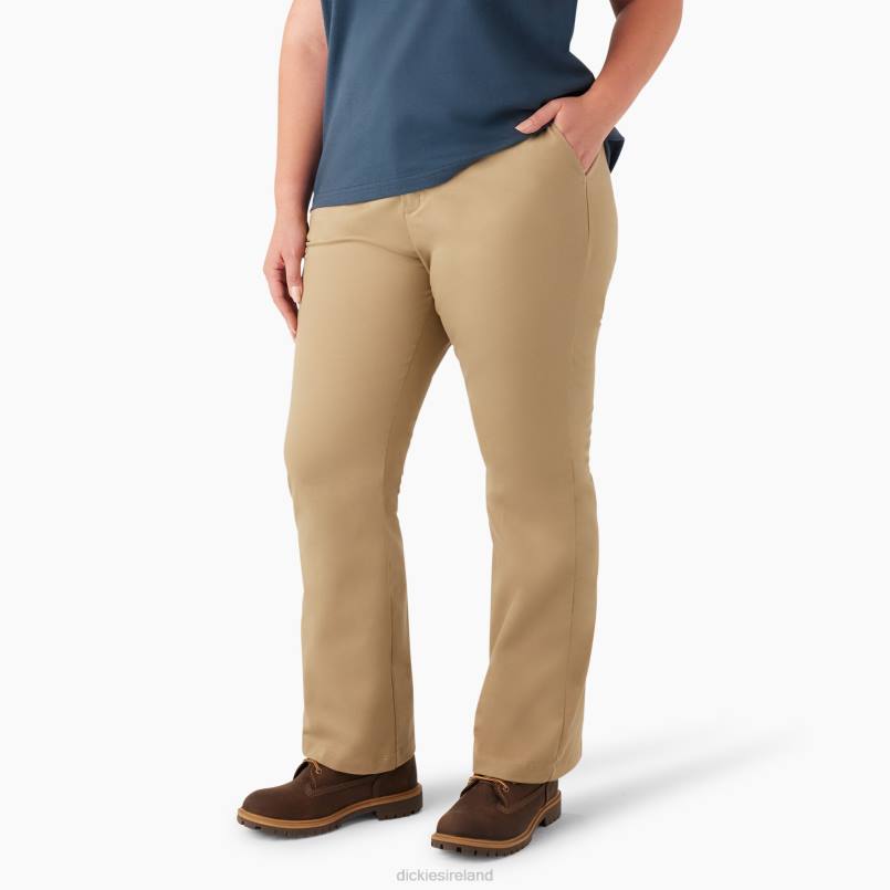 Dickies Women Plus Slim Fit Bootcut Twill Pants Regular N80J1899 Apparel