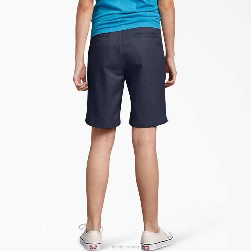 Dickies Kids Slim Fit Shorts Dark Navy (DN) N80J2712 Apparel