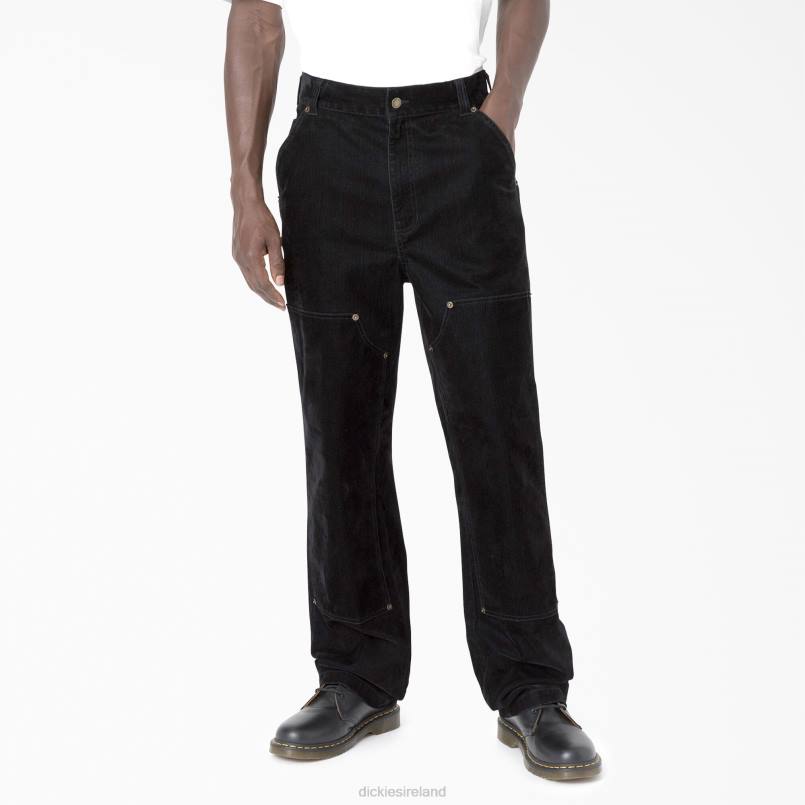 Dickies Men Opening Ceremony Flock Double Knee Utility Jeans Black (BKX) N80J283 Apparel