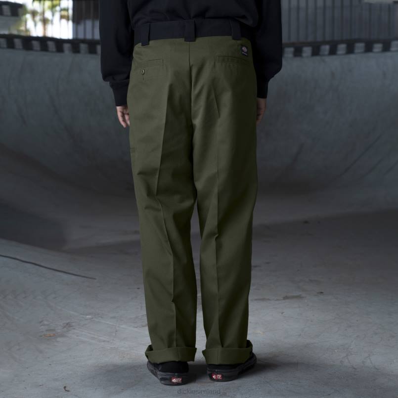 Dickies Men Ronnie Sandoval Double Knee Pants Olive Green/Black Color Block (OAC) N80J235 Apparel