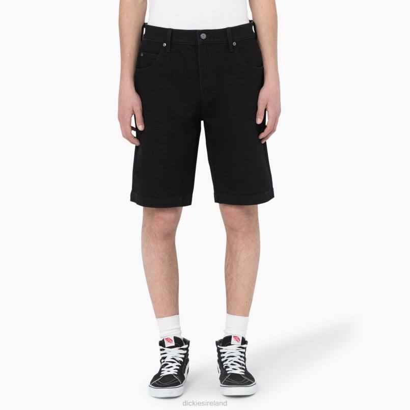 Dickies Men Skateboarding Wingville Shorts 11" Black Denim (L9D) N80J456 Apparel
